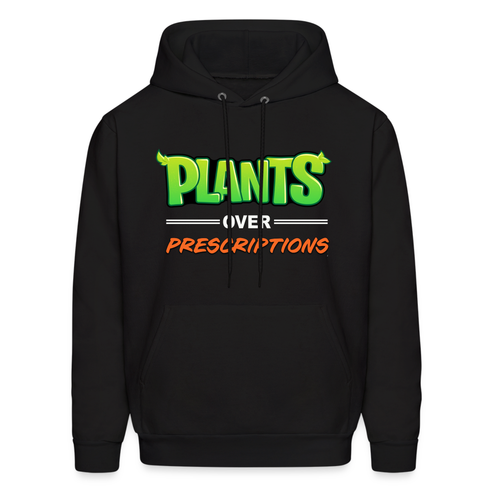 Plants Over Prescriptions Hoodie (unisex black) - black