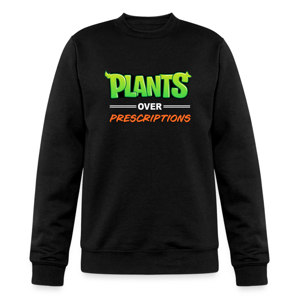 Plants Over Prescriptions Sweatshirt (Champion Red/Black) - black