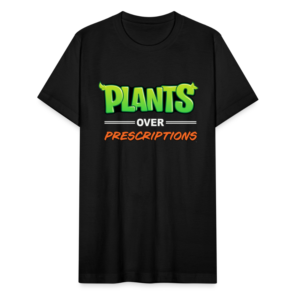 Plants Over Prescriptions T-Shirt by Bella + Canvas - black