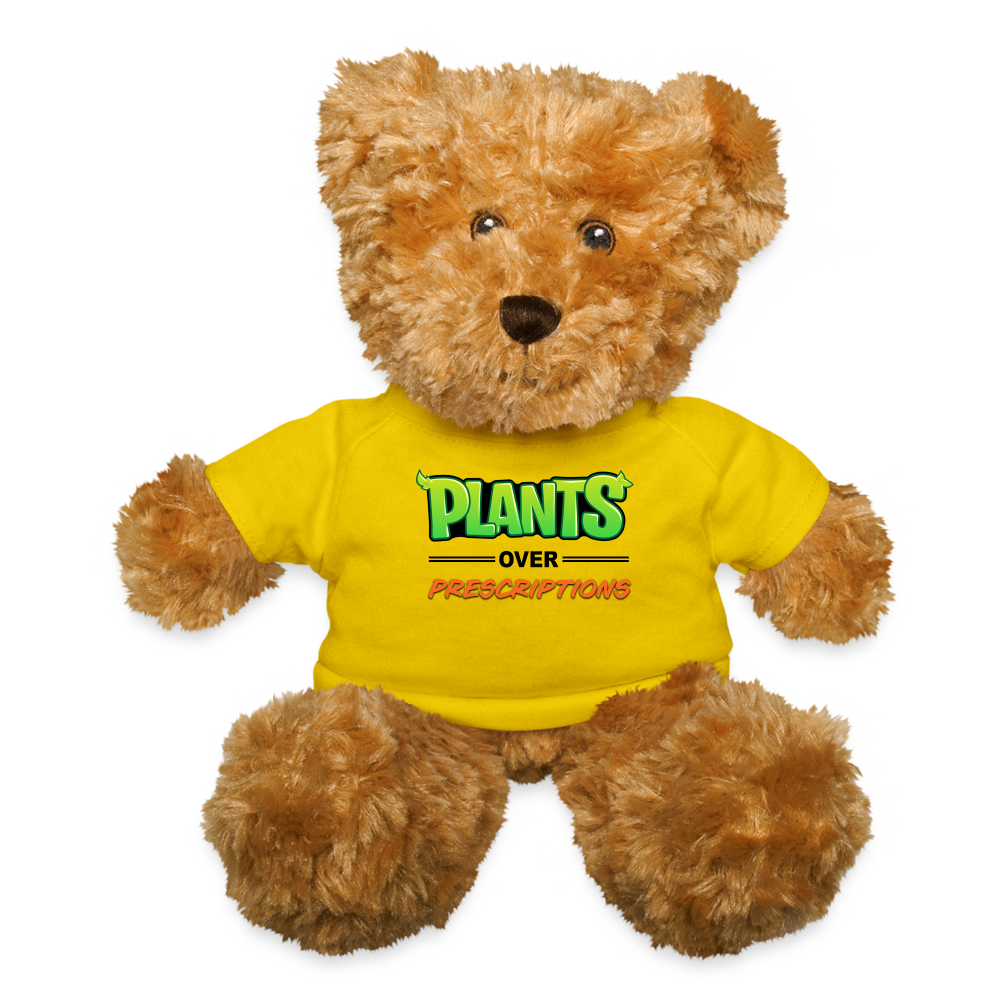 Plants Over Prescriptions Teddy Bear - yellow