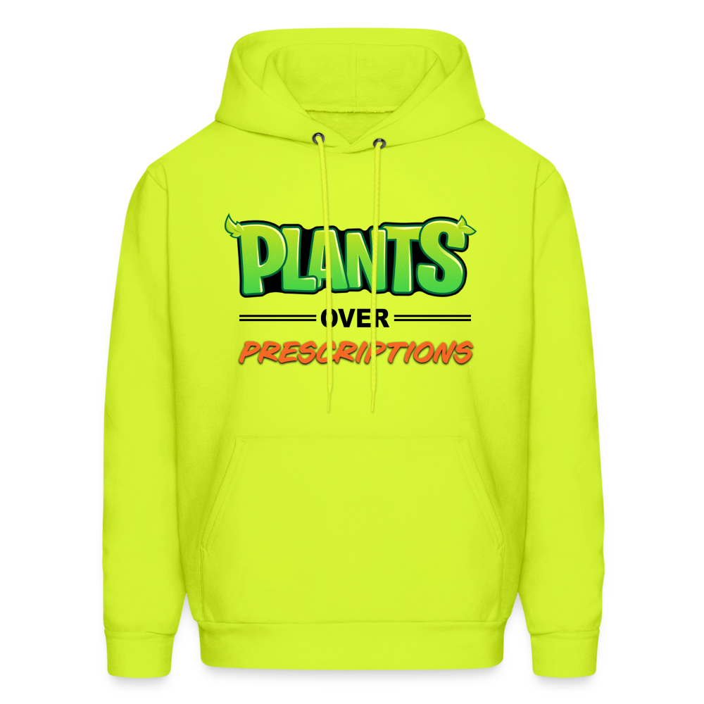 Plants Over Prescriptions Hoodie (unisex yellow) - safety green